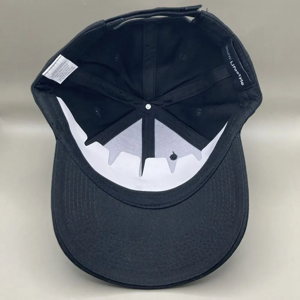 Black German BMW Lifestyle Strapback Hat Cap Logo Sports Luxury Car Automobile